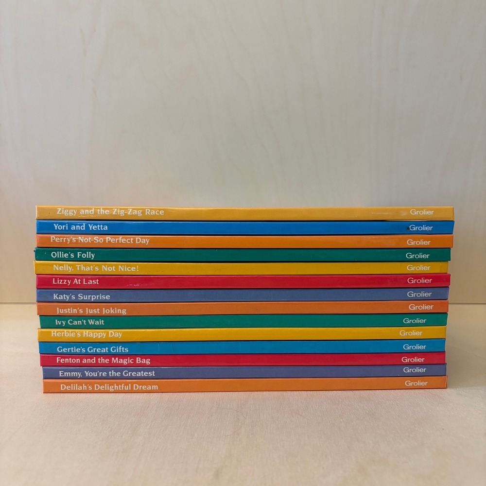 Grolier AlphaPets Lot of 14 Vintage Childrens Books Educational Nostalgia Animal